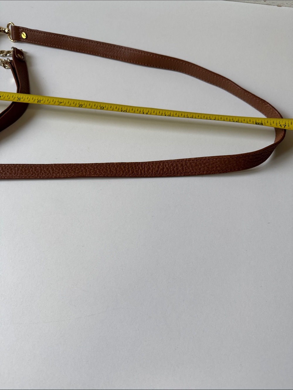 Michael Kors Women’s Brown Gold Chain-Handle Shoulder Bag - Picture 9 of 14